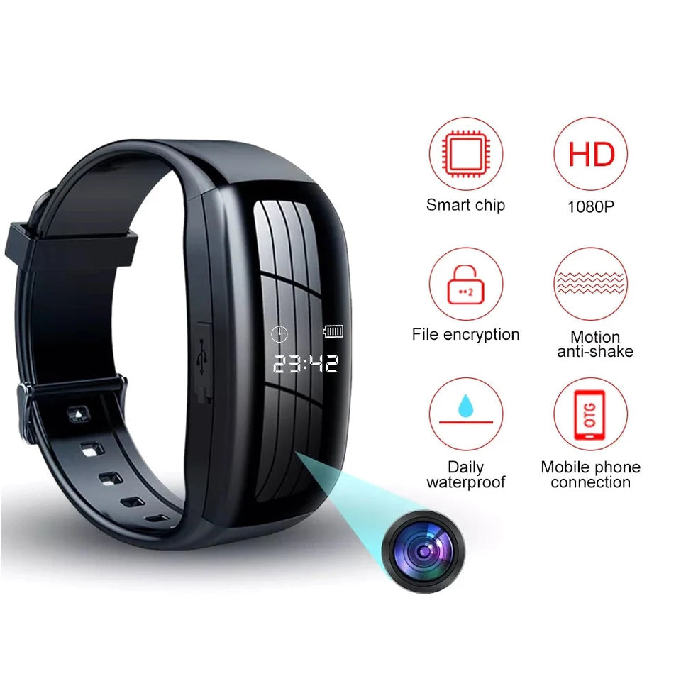 1080P HD Video Smart Watch with Voice Activation for Personal Safety