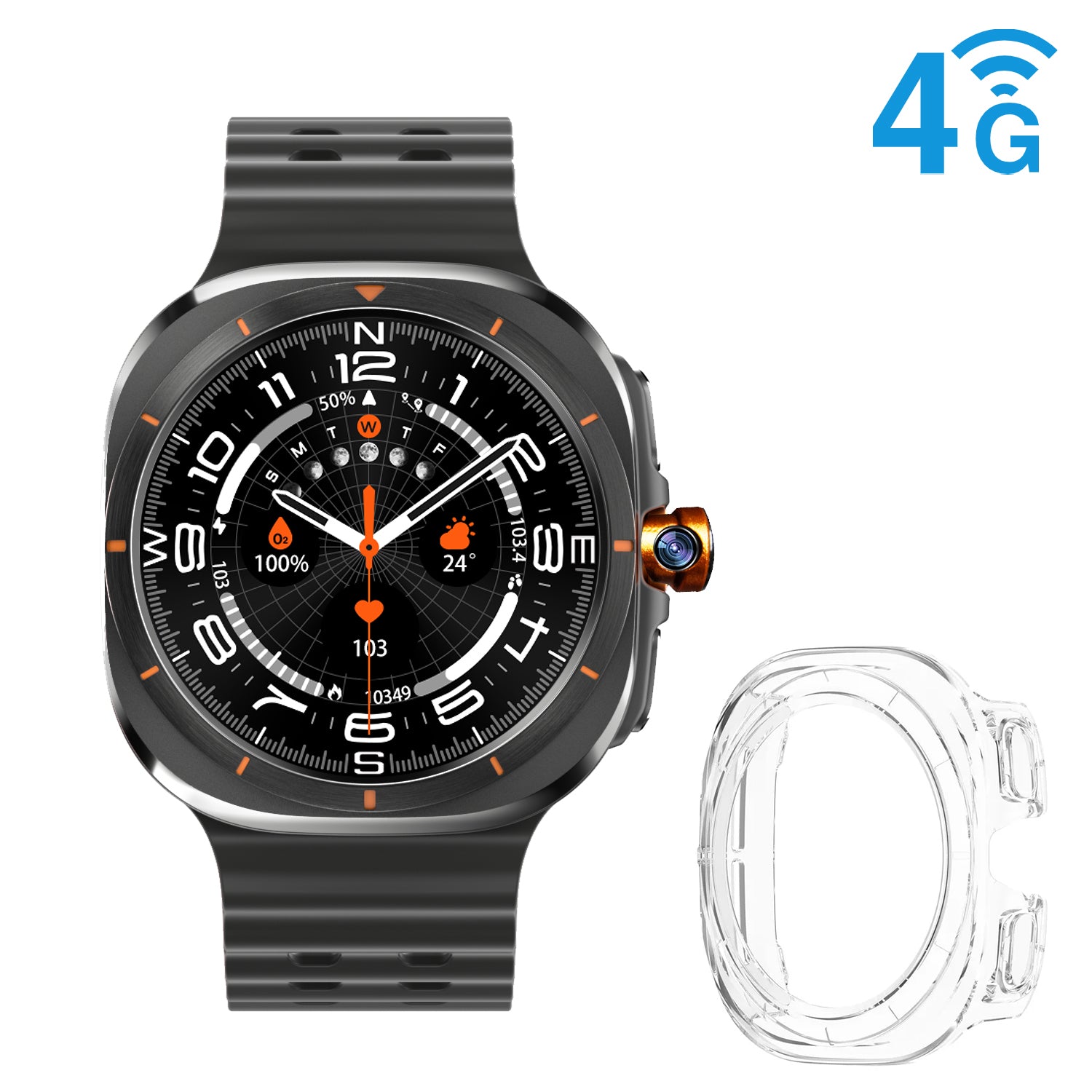4G LTE Smartwatch with 1.5-Inch AMOLED Screen | Health Tracker for Active Living