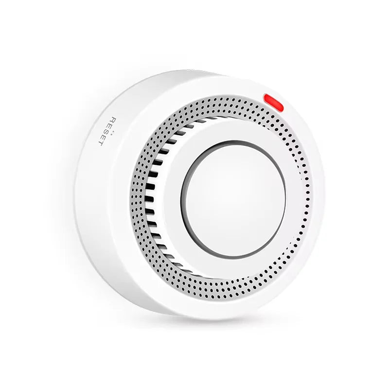 Compact Smoke Detector with WiFi Connectivity and 85dB Alarm for Home Safety