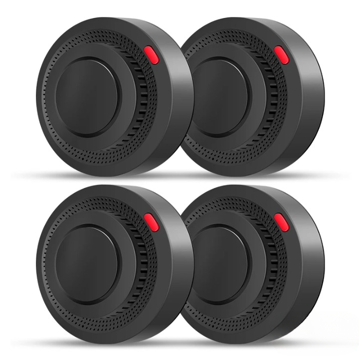 Compact Smoke Detector with WiFi Connectivity and 85dB Alarm for Home Safety