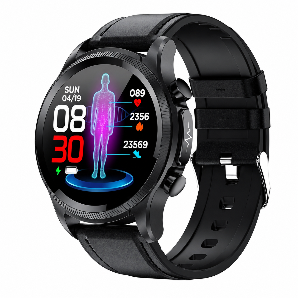 Fitness Tracker Smartwatch with Heart Rate and Glucose Monitoring – Stylish Everyday Health Device