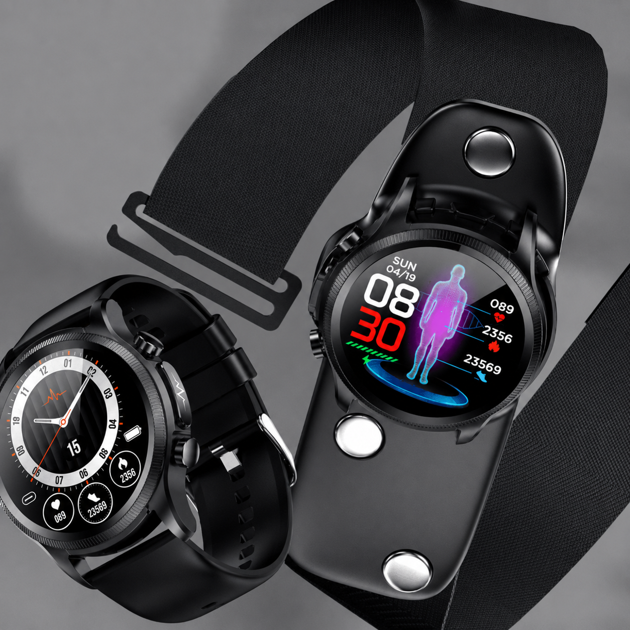Fitness Tracker Smartwatch with Heart Rate and Glucose Monitoring – Stylish Everyday Health Device