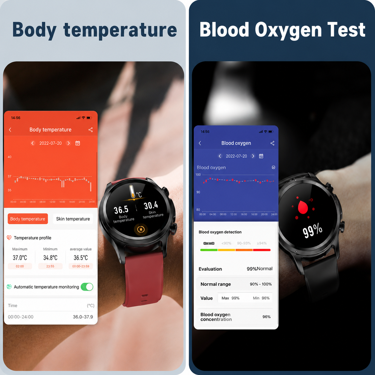 Fitness Tracker Smartwatch with Heart Rate and Glucose Monitoring – Stylish Everyday Health Device