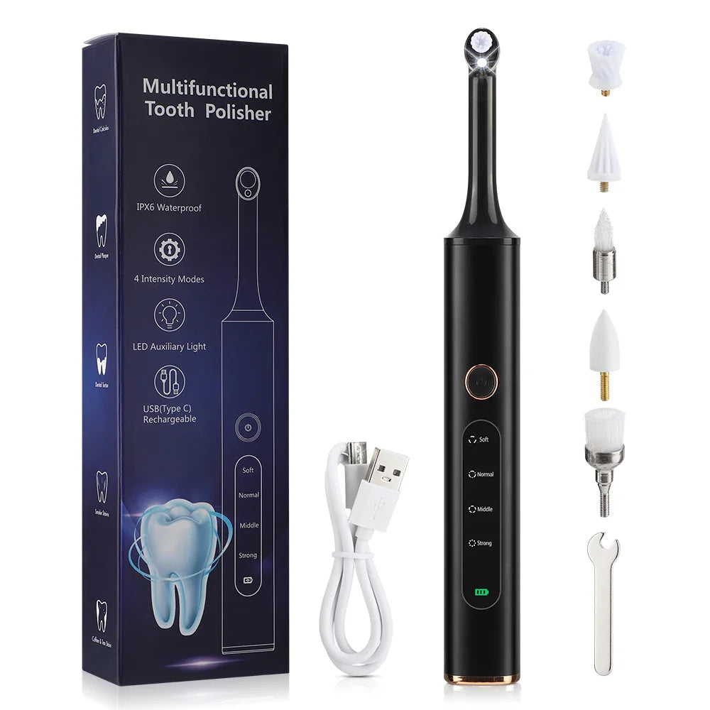 5-in-1 Wireless Tooth Polisher – Adjustable Speed Portable Dental Care