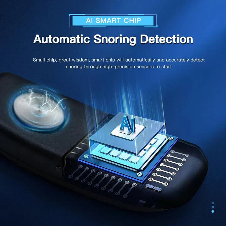Rechargeable Anti-Snoring Device with Smart Features
