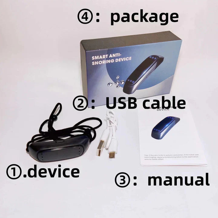 Rechargeable Anti-Snoring Device with Smart Features