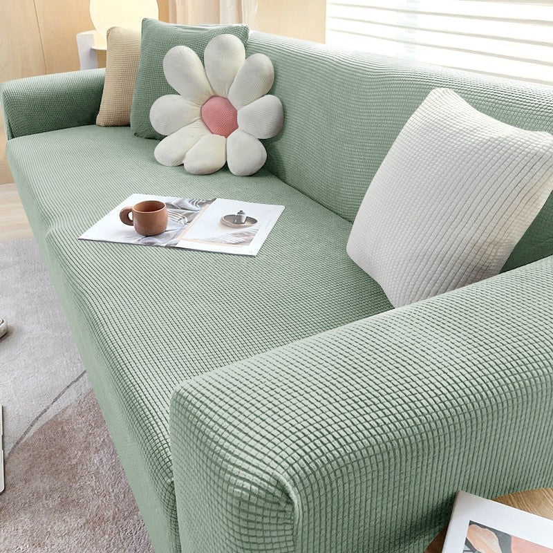 Versatile Elastic Sofa Protector – Washable Couch Cover