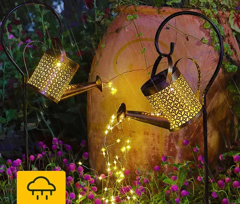 Waterproof Solar Iron Garden Light with Peacock Motif – Automatic