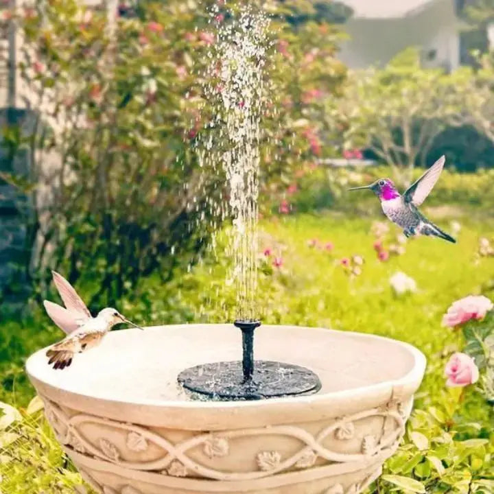 Solar-Powered Water Fountain for Garden & Bird Bath – No Battery, No Electricity Needed