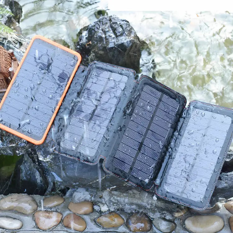 Rugged Waterproof Solar Power Bank – 26,800mAh Battery for Outdoors
