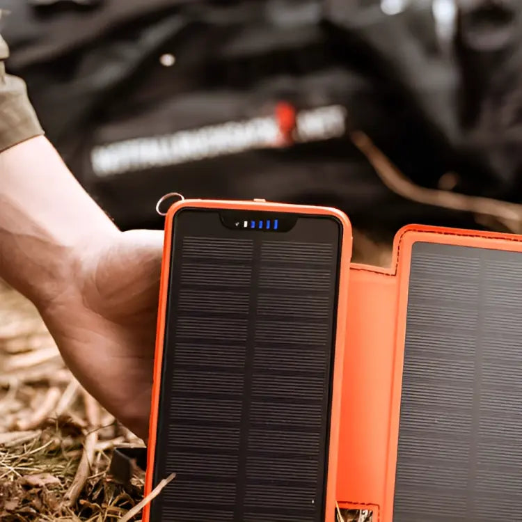 Rugged Waterproof Solar Power Bank – 26,800mAh Battery for Outdoors