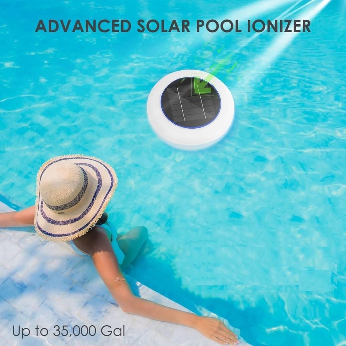 EcoGlow Solar Pool Purifier with LED Ambiance