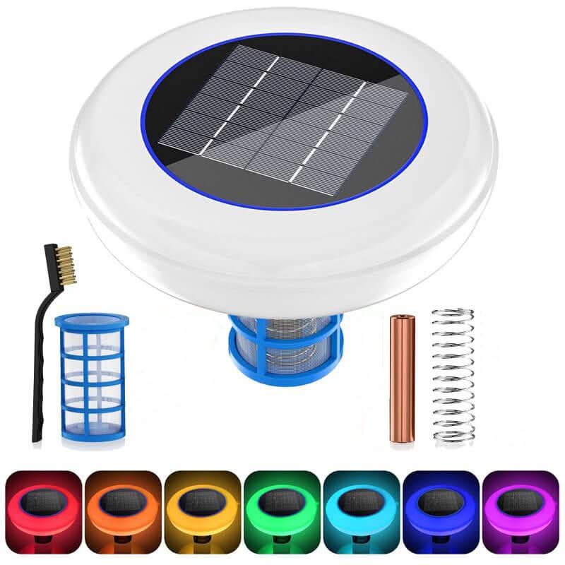 EcoGlow Solar Pool Purifier with LED Ambiance