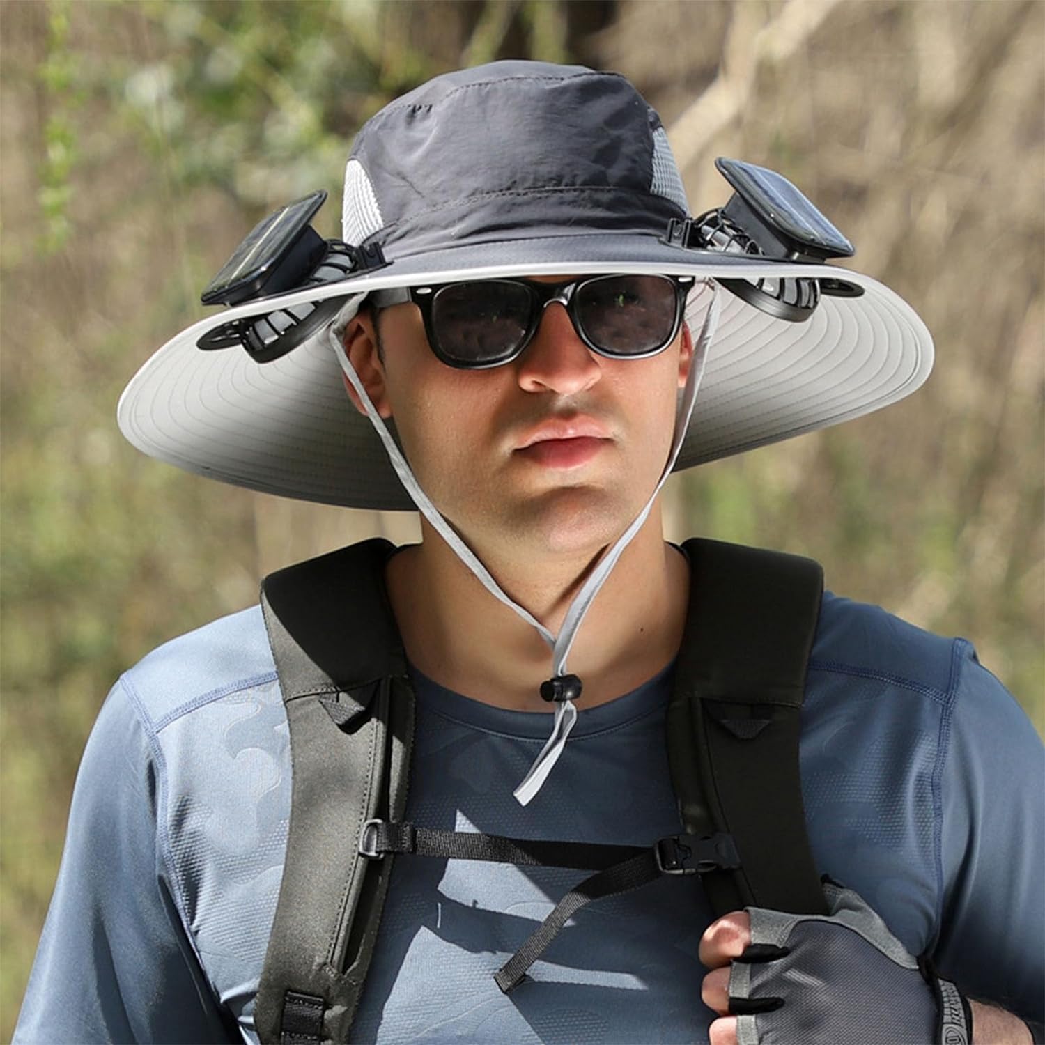 Adjustable Solar Fan Hat with Dual Power – Keep Cool Outside