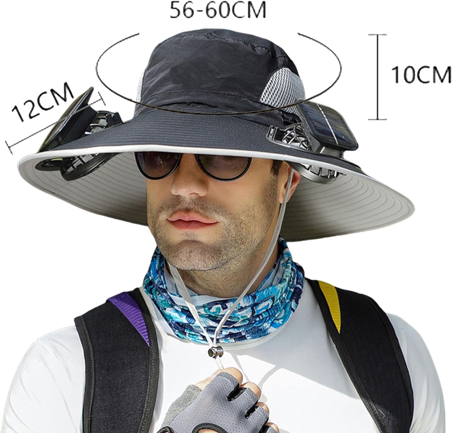 Adjustable Solar Fan Hat with Dual Power – Keep Cool Outside