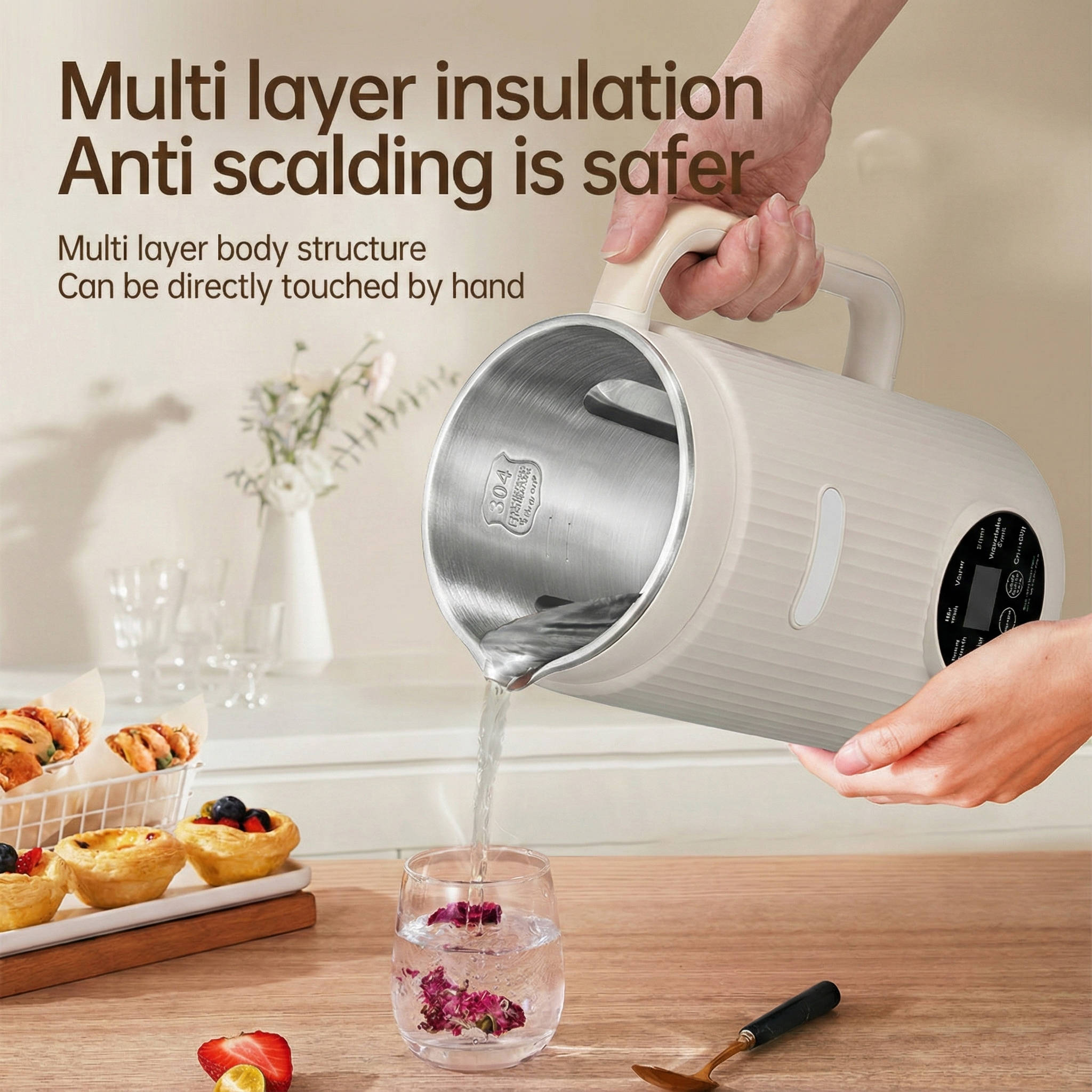 Soy Milk Maker with 9 Settings, 35.1 oz Capacity