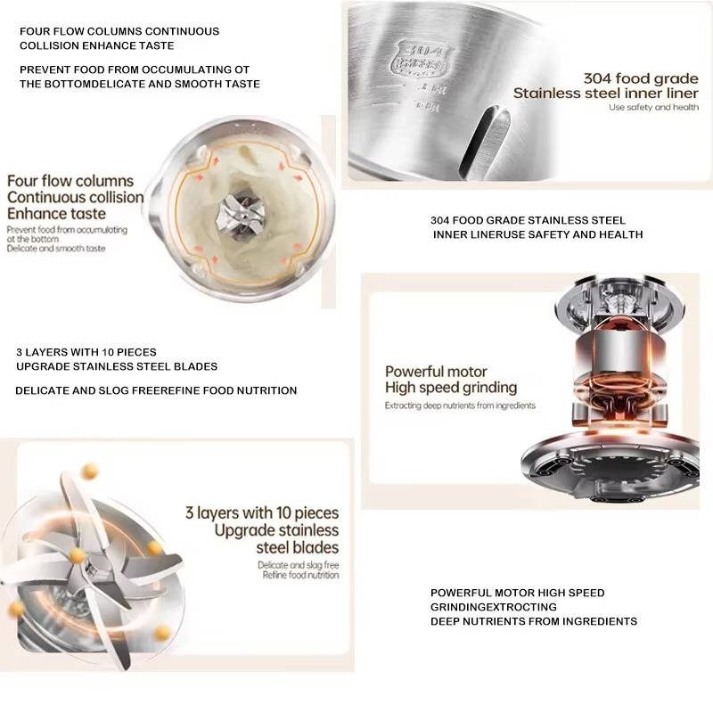Soy Milk Maker with 9 Settings, 35.1 oz Capacity