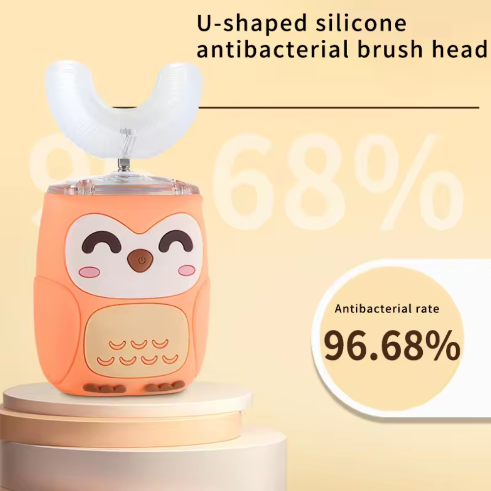 Electric Toothbrush with U-Shaped Head and 360-Degree Sonic Cleaning