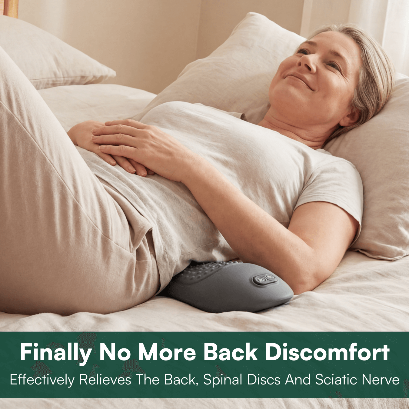 Ergonomic Back Massager with Adjustable Features and Overheat Safety, AC Powered