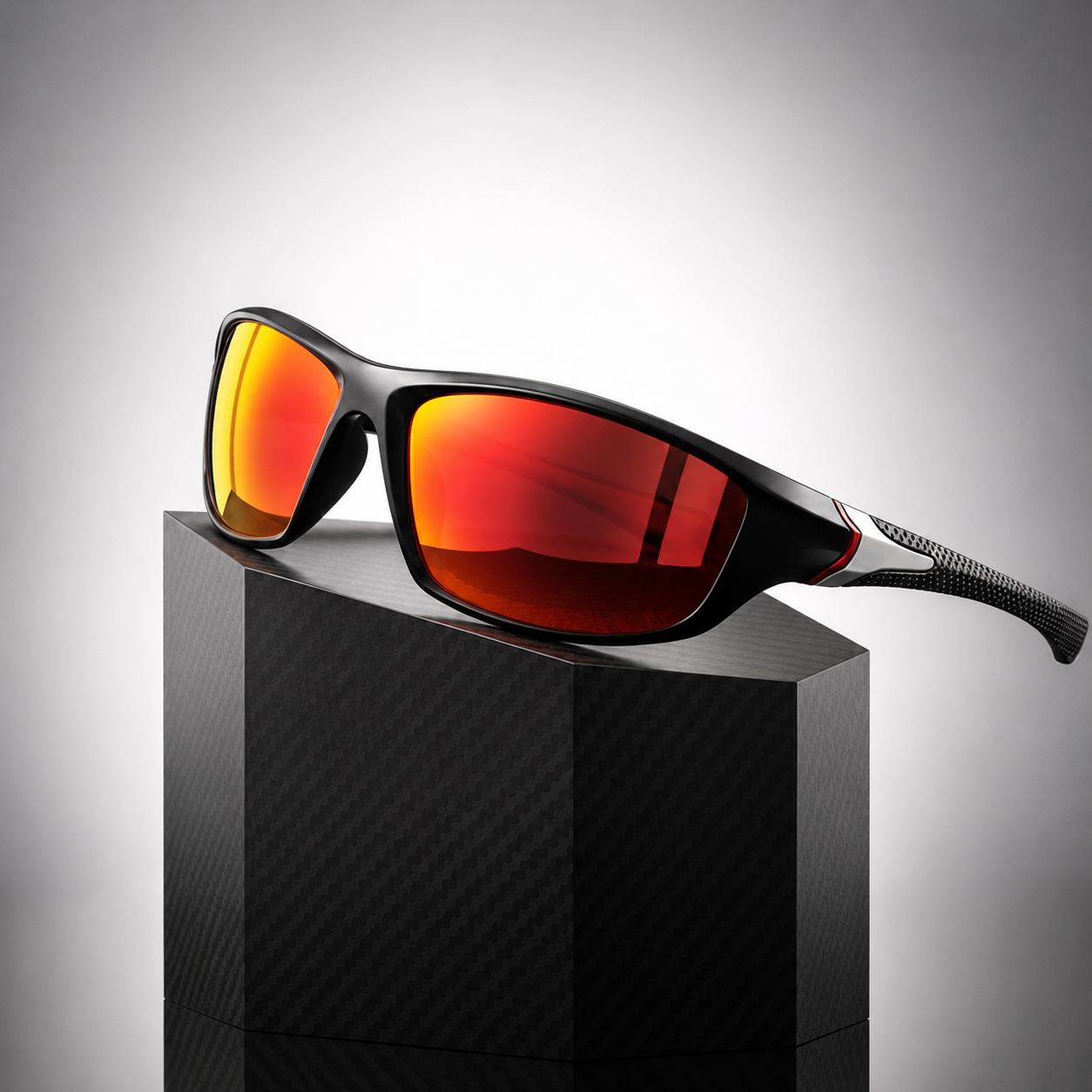 Polarized Wraparound Sunglasses with UV400 Protection for Outdoor Use