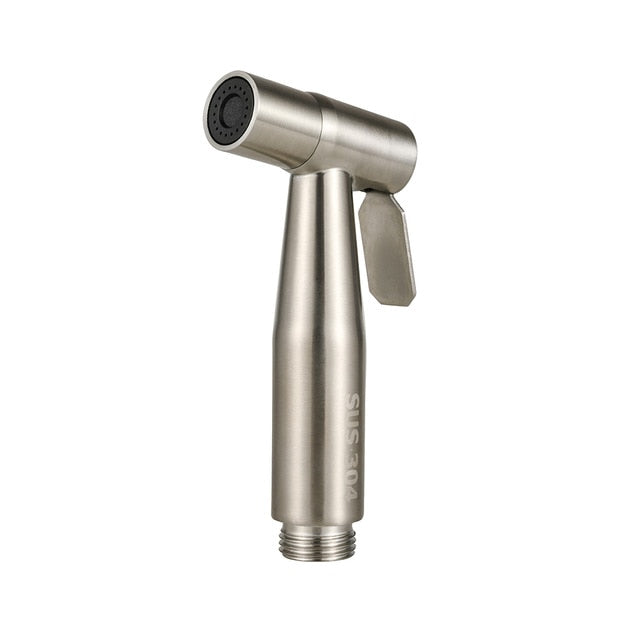 Wall-Mounted Handheld Bidet Sprayer with 1.5m Hose - Single Hole Setup