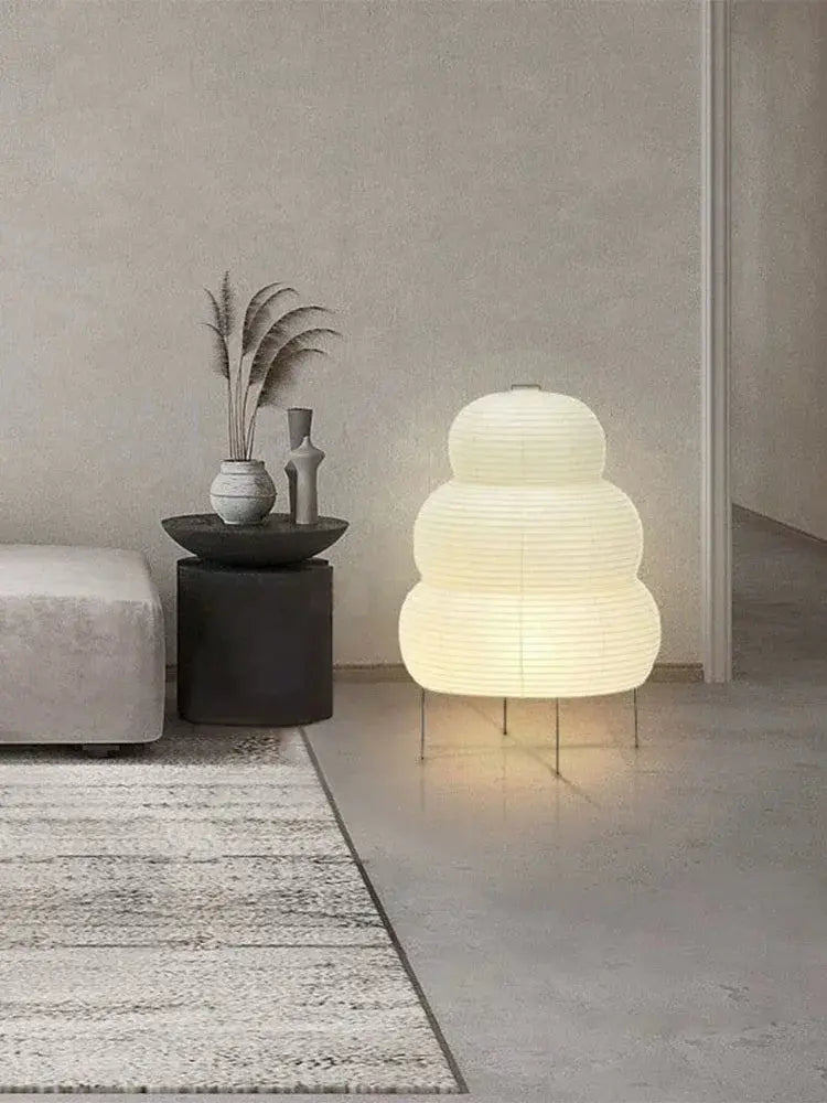 Taavita Floor Lamp made of Rice Paper | Japandi