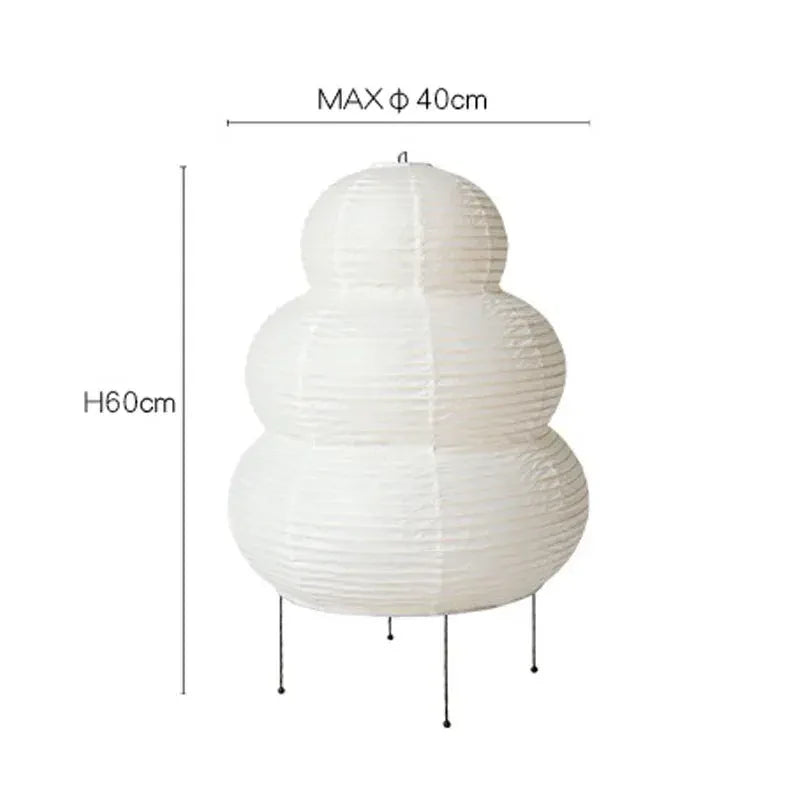 Taavita Floor Lamp made of Rice Paper | Japandi