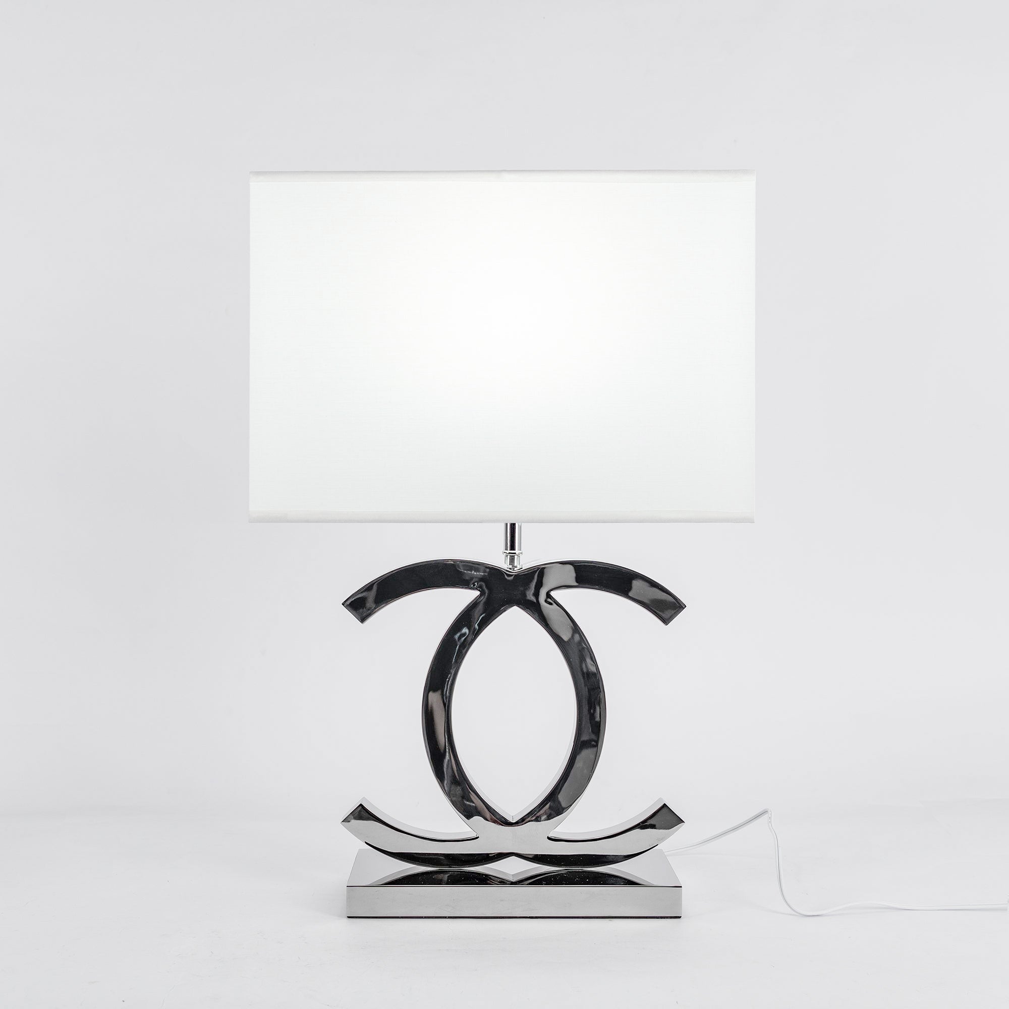 Modern Stainless Steel Table Lamp for Bedroom or Office Desk
