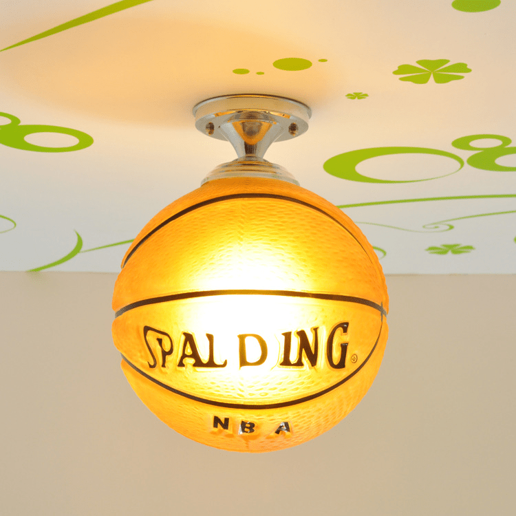 SportyGlow LED Ceiling Light Featuring Playful Football Design
