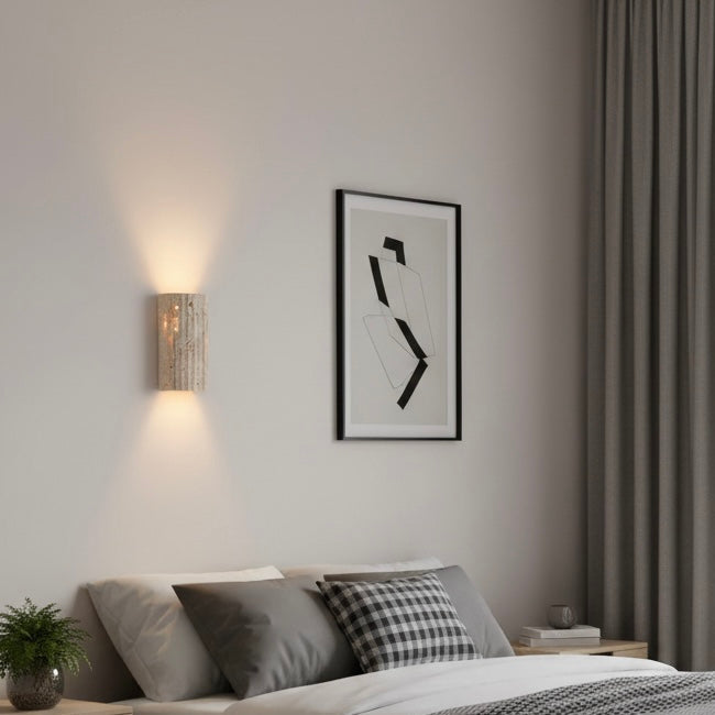 Natural Stone LED Wall Light – Warm White 3000K – Indoor IP20