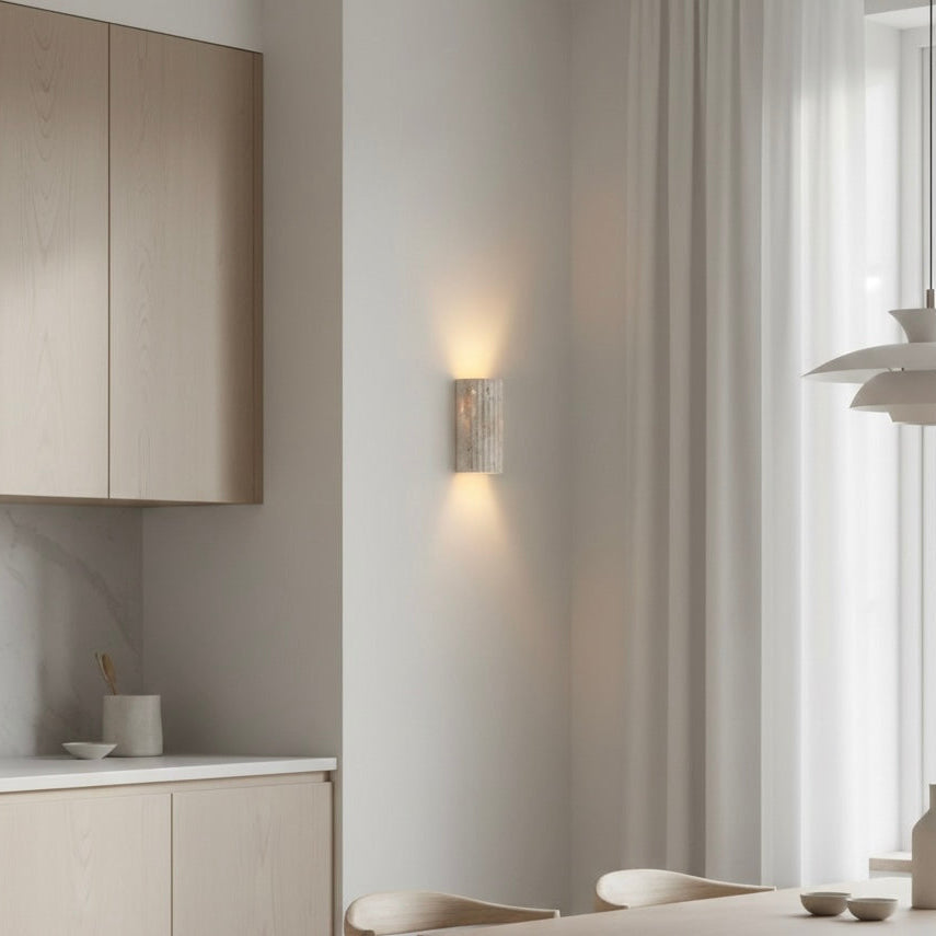 Natural Stone LED Wall Light – Warm White 3000K – Indoor IP20