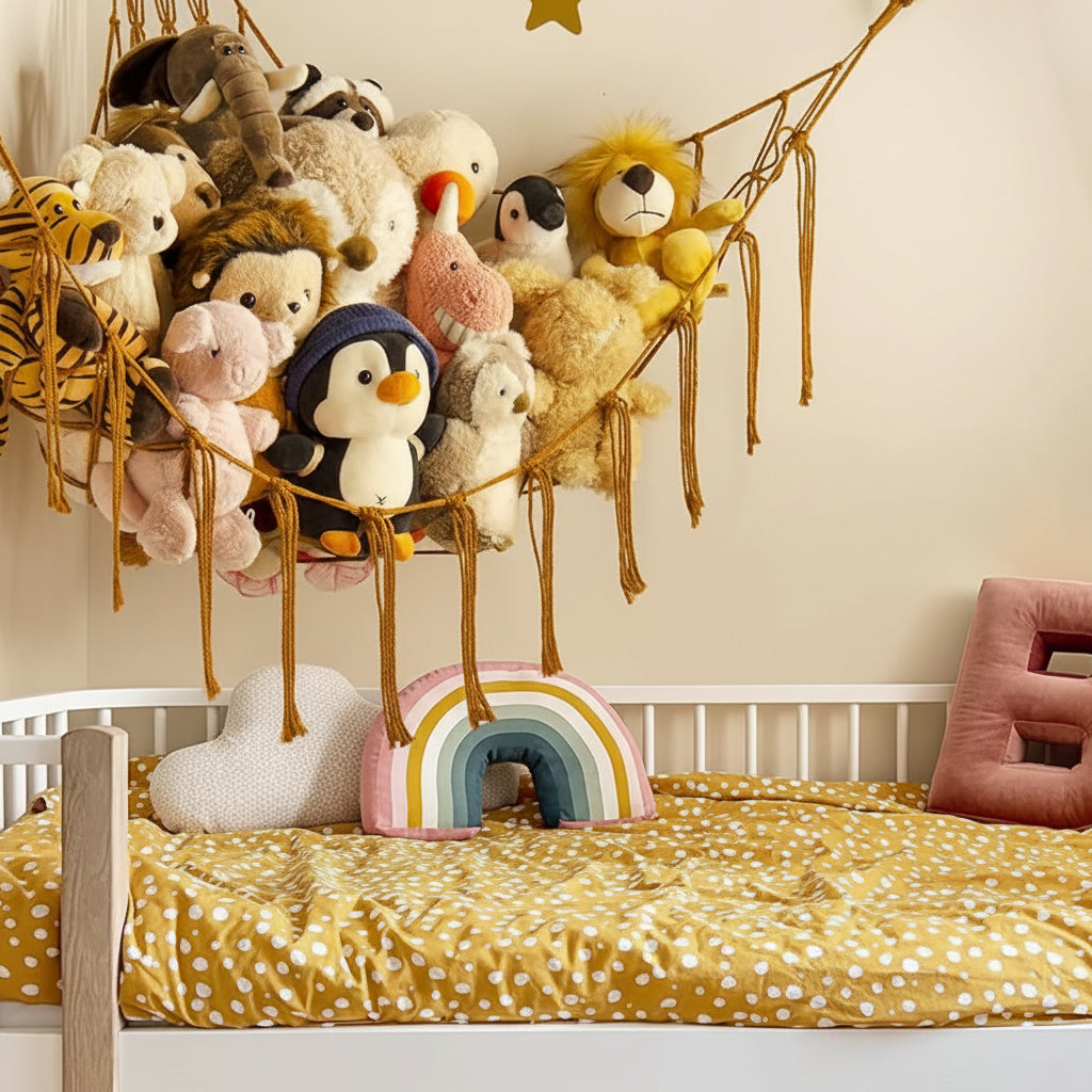 Stylish Hanging Organizer for Plush Toys and More