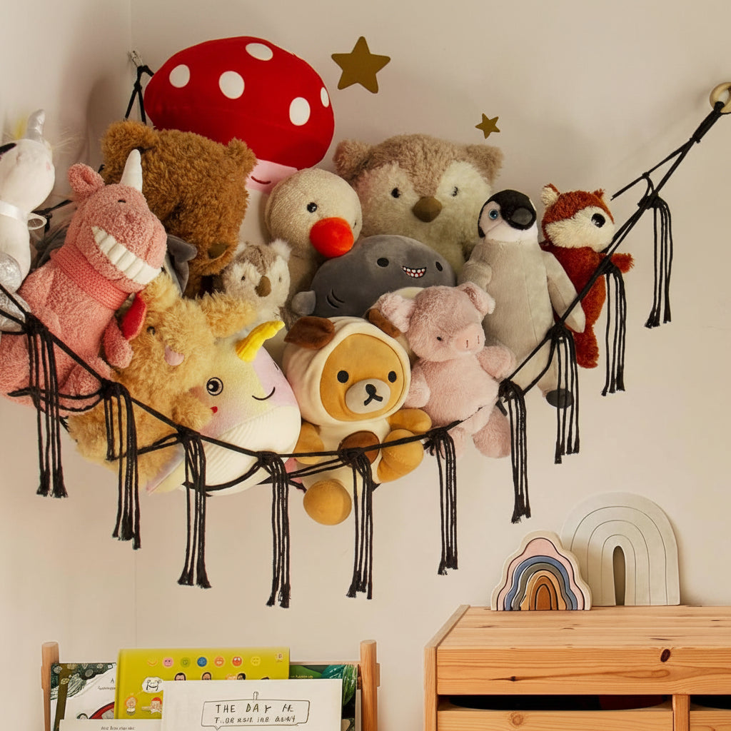 Stylish Hanging Organizer for Plush Toys and More