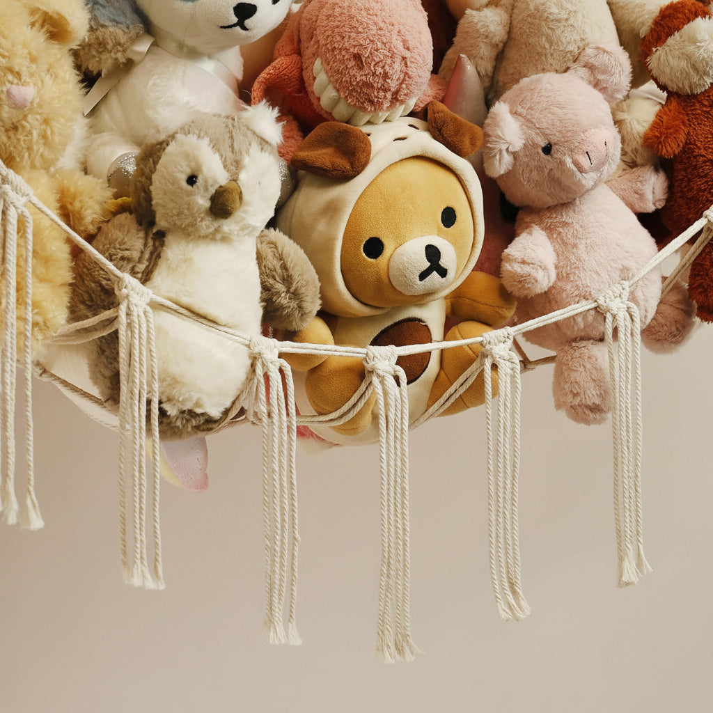 Stylish Hanging Organizer for Plush Toys and More