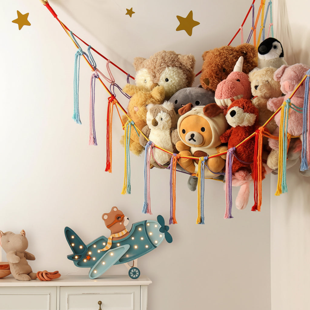 Stylish Hanging Organizer for Plush Toys and More