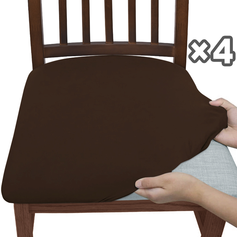 Set of 4 Stretchable Chair Covers – Snag-Resistant Fabric for Daily Use