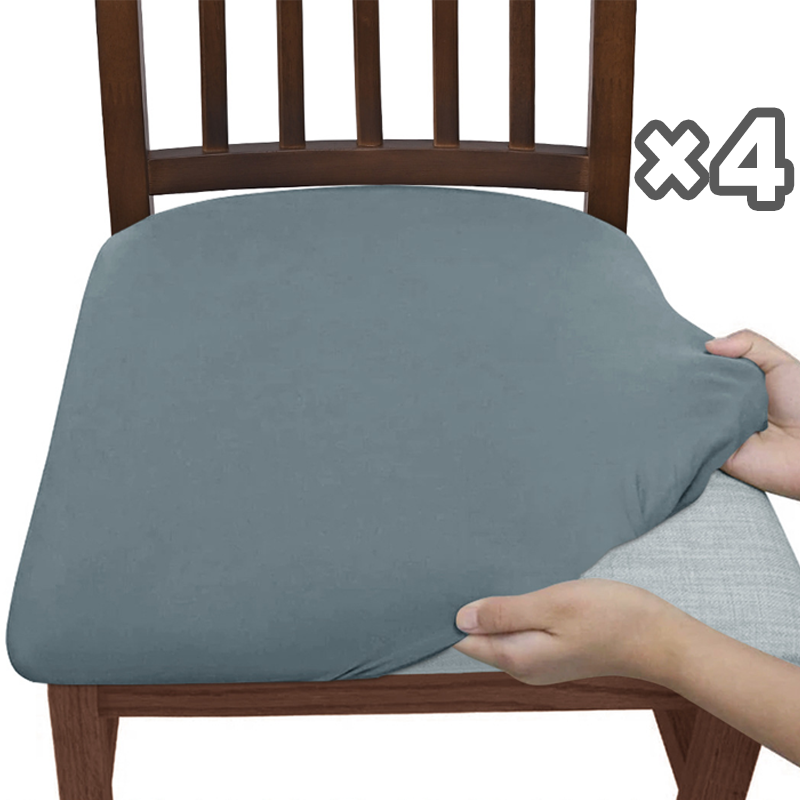 Set of 4 Stretchable Chair Covers – Snag-Resistant Fabric for Daily Use