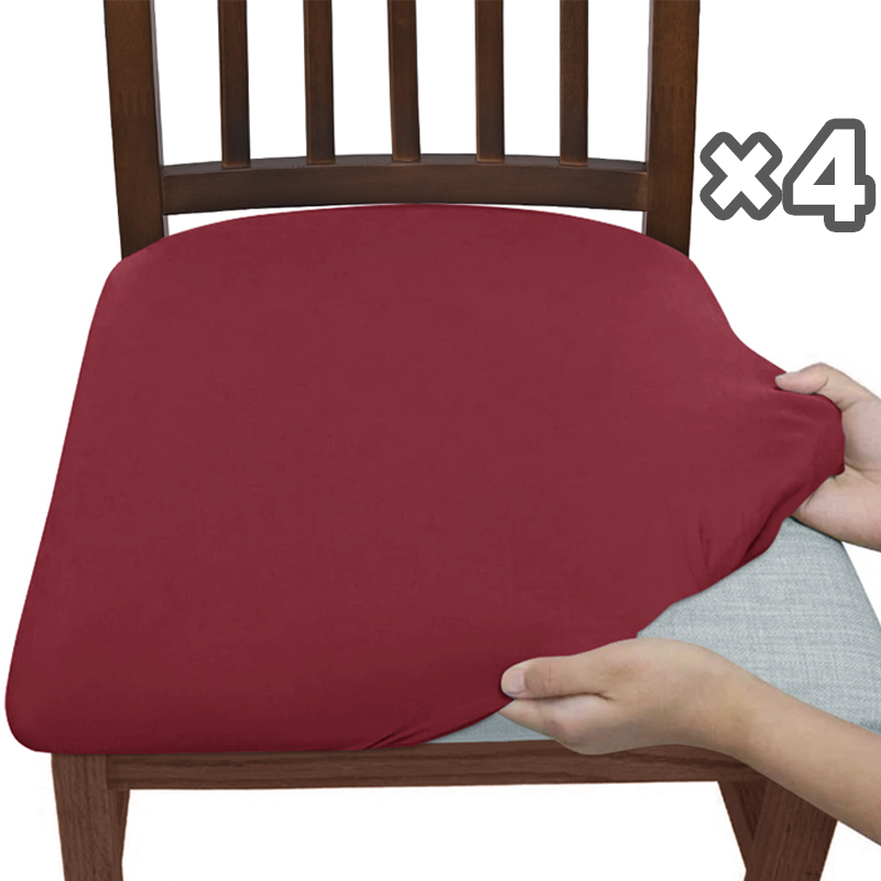 Set of 4 Stretchable Chair Covers – Snag-Resistant Fabric for Daily Use