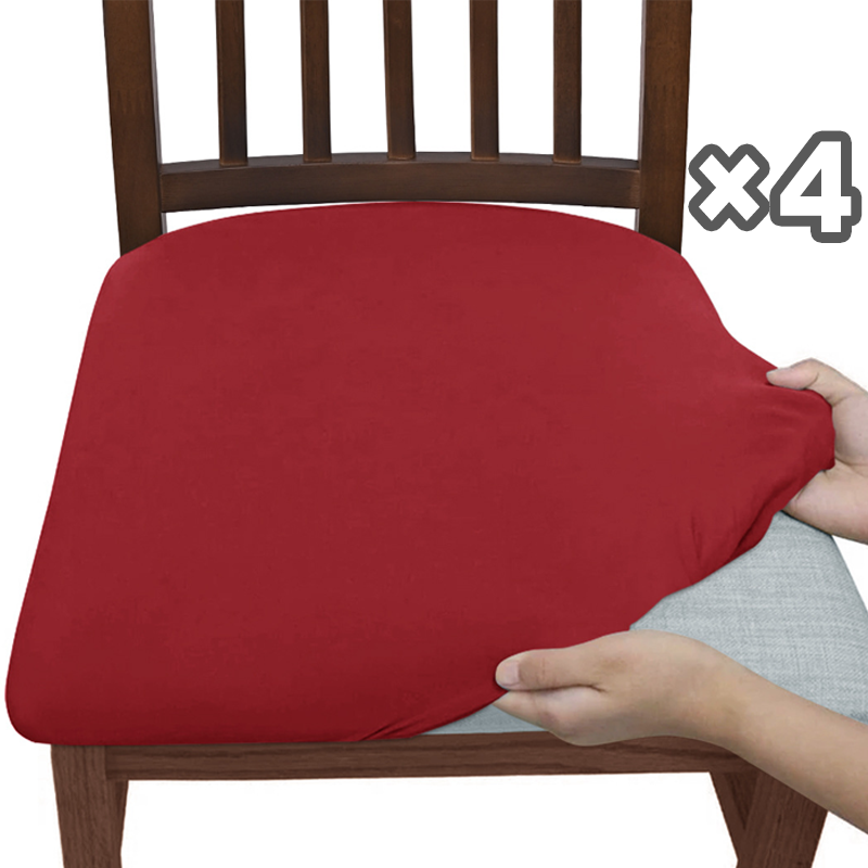 Set of 4 Stretchable Chair Covers – Snag-Resistant Fabric for Daily Use