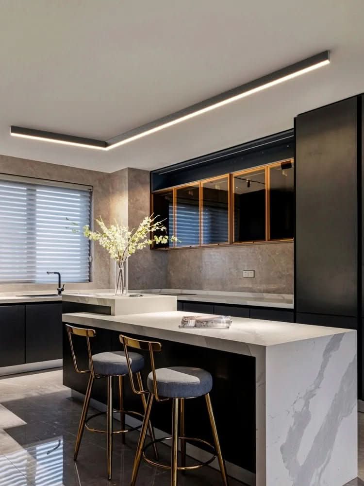 BrilliantGlow LED Ceiling Fixture - Sleek Scandinavian Style