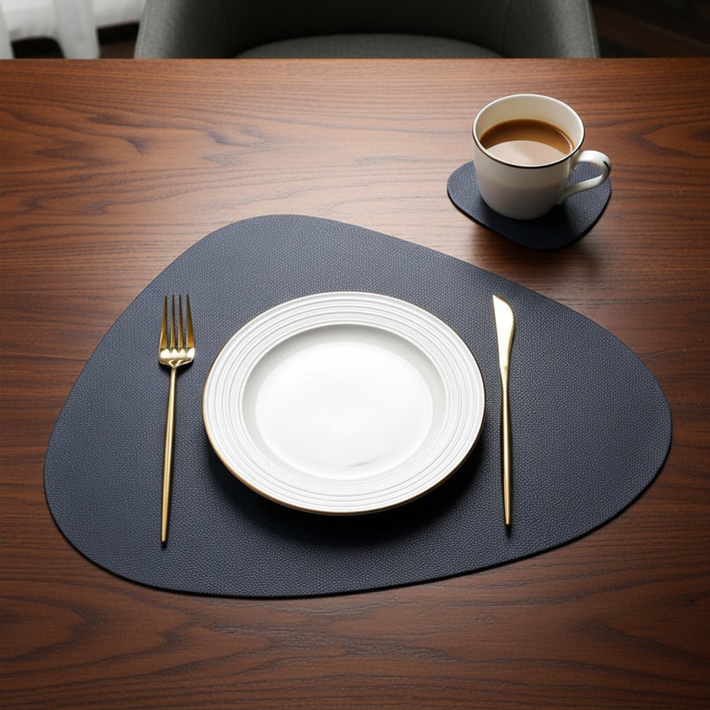 ElegantShield Heat-Resistant PU Leather Dining Placemat