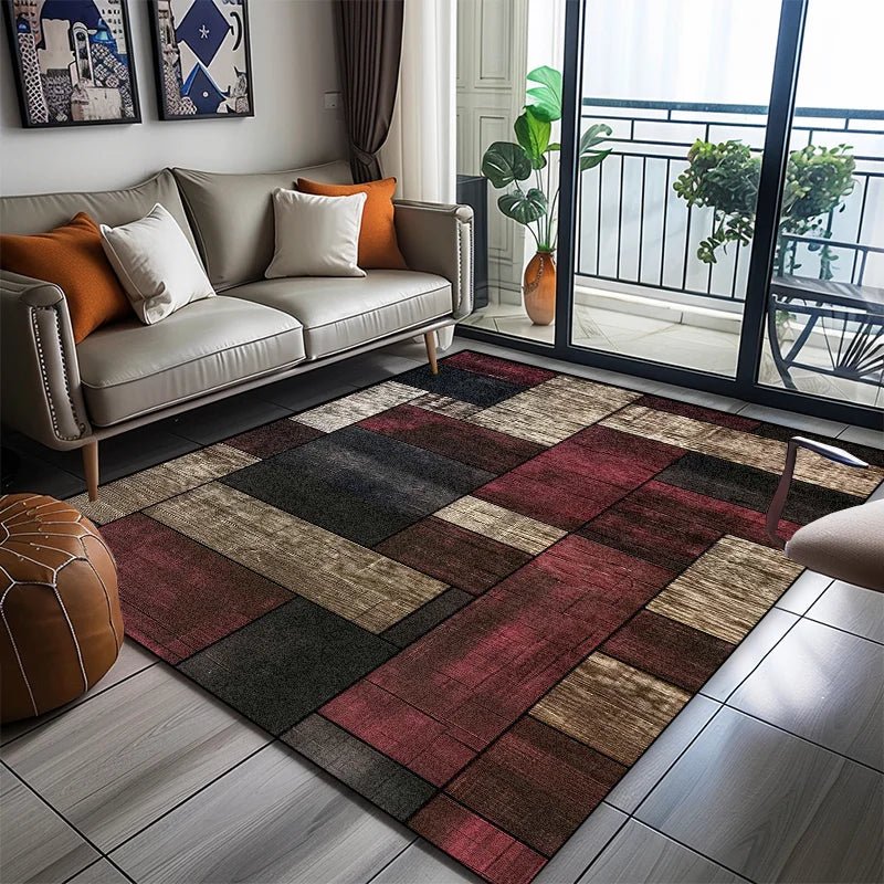 Stylish Non-Slip Geometric Area Rug for Comfortable Living