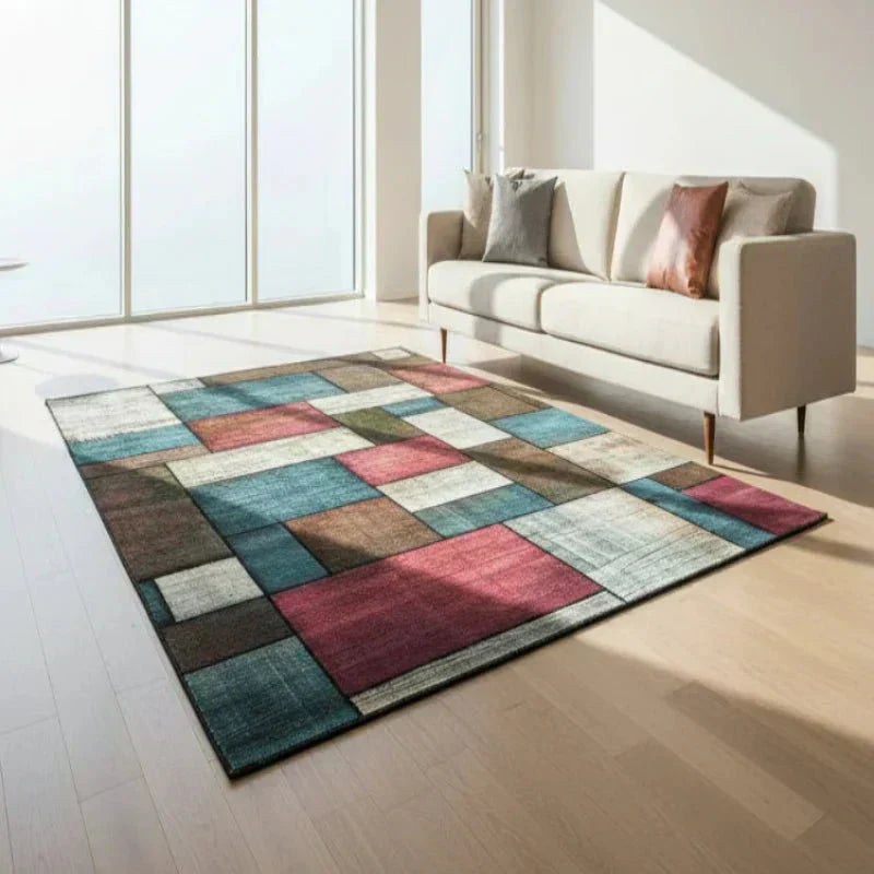Stylish Non-Slip Geometric Area Rug for Comfortable Living