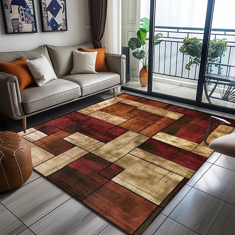 Stylish Non-Slip Geometric Area Rug for Comfortable Living