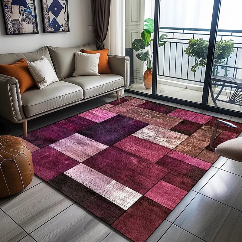 Stylish Non-Slip Geometric Area Rug for Comfortable Living