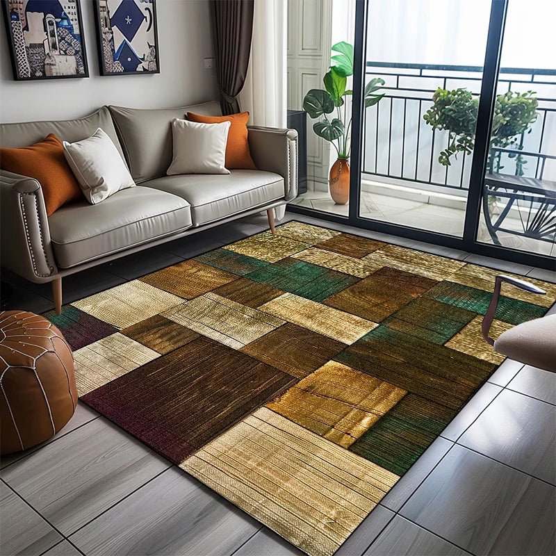 Stylish Non-Slip Geometric Area Rug for Comfortable Living