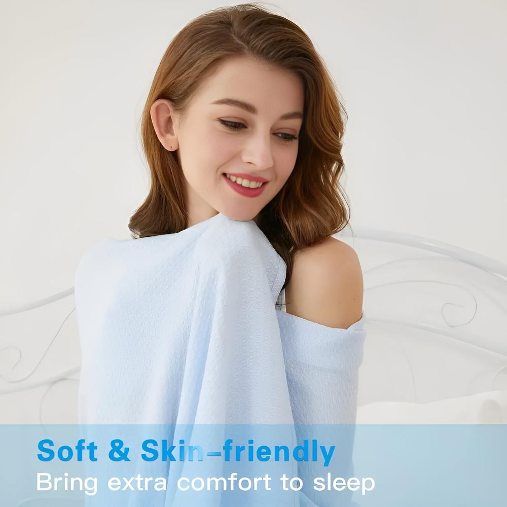 Cooling Blanket for Bed - Lightweight Bamboo Fabric for Hot Sleepers