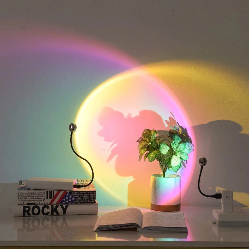 Soothing Horizon Projector - USB LED Lamp with 7 Color Options