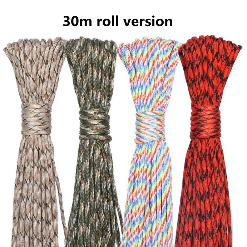 20 Meters of 550 Paracord Rope - Heavy-Duty Tool for Outdoor Use