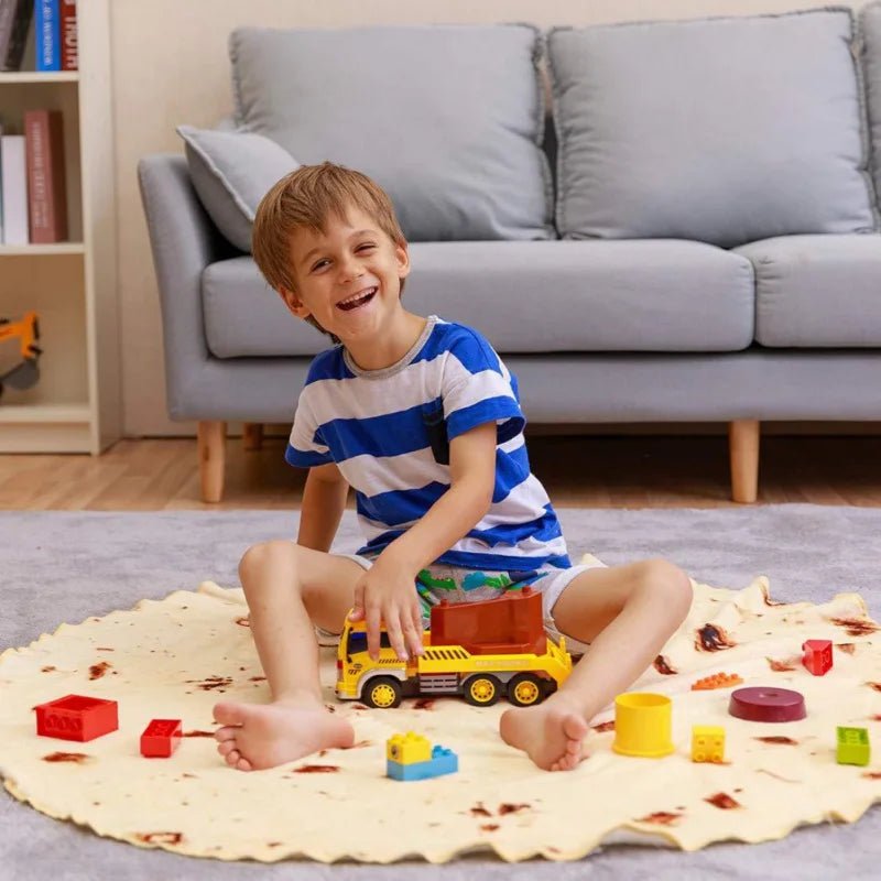 Tortilla Delight Plush Blanket with Whimsical Design